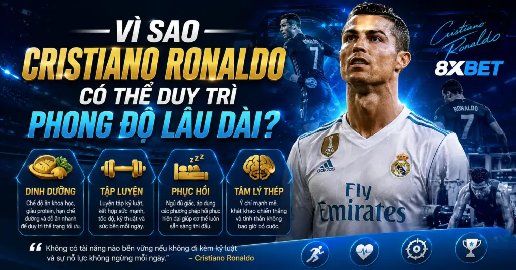 Vì sao Cristiano Ronaldo có thể duy trì phong độ lâu dài?